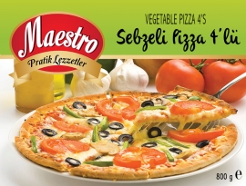 Vegetable Pizza 4's